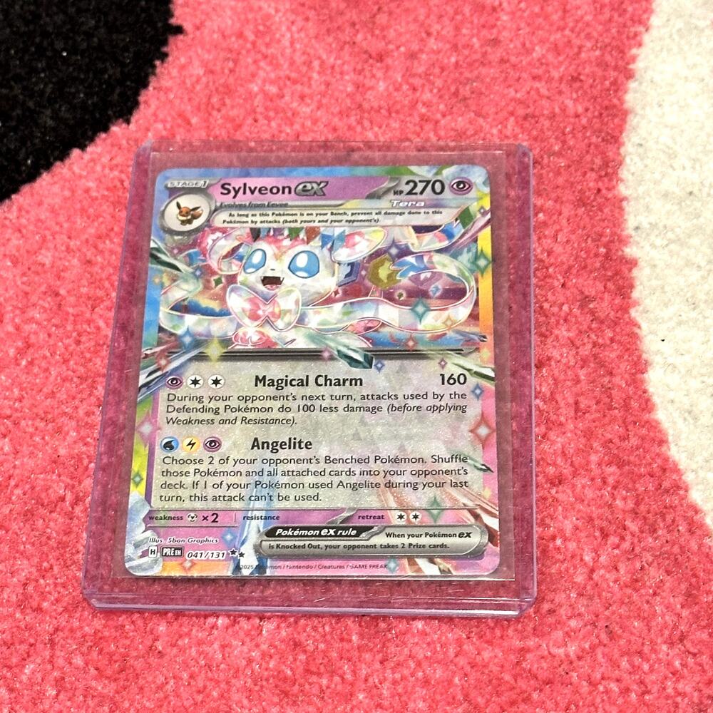 Sylveon ex #41 – Pokémon Prismatic Evolutions – As Pictured